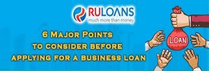 Points to consider before applying for a business loan