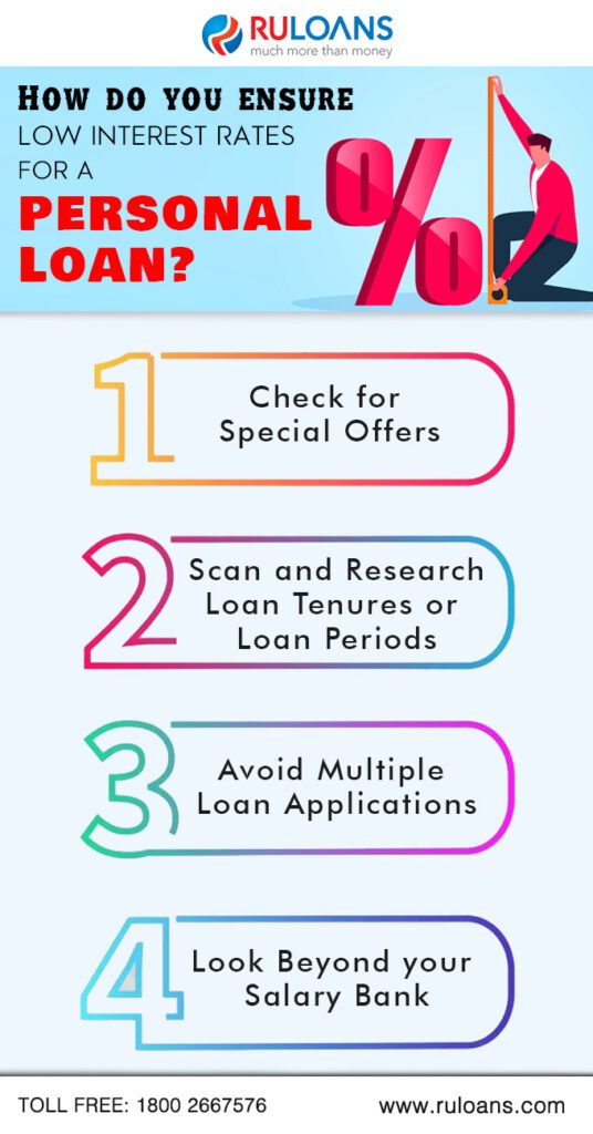 How do you Ensure Low Interest Rates for a PERSONAL LOAN